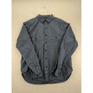 Mountain Hardwear Denim Chambray Long Sleeve Button Up Shirt Mens Medium